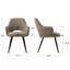 Fauteuils rembourrés l 23 po Matsuichi-120200055