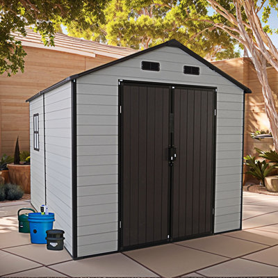 Outdoor Storage Shed With Windows