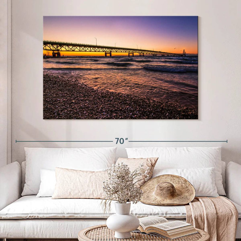 Lilie Mackinac Beach Sunset, H 34 po x l 51 po