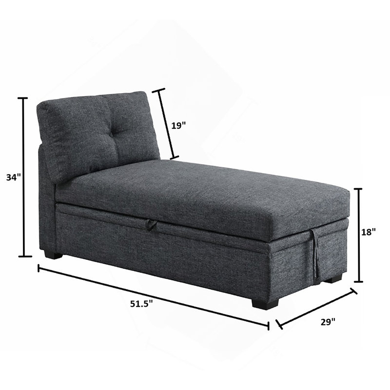 Reversible Storage Chaise