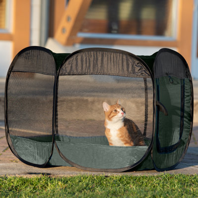 Panel Mesh Pet Playpen With Door
