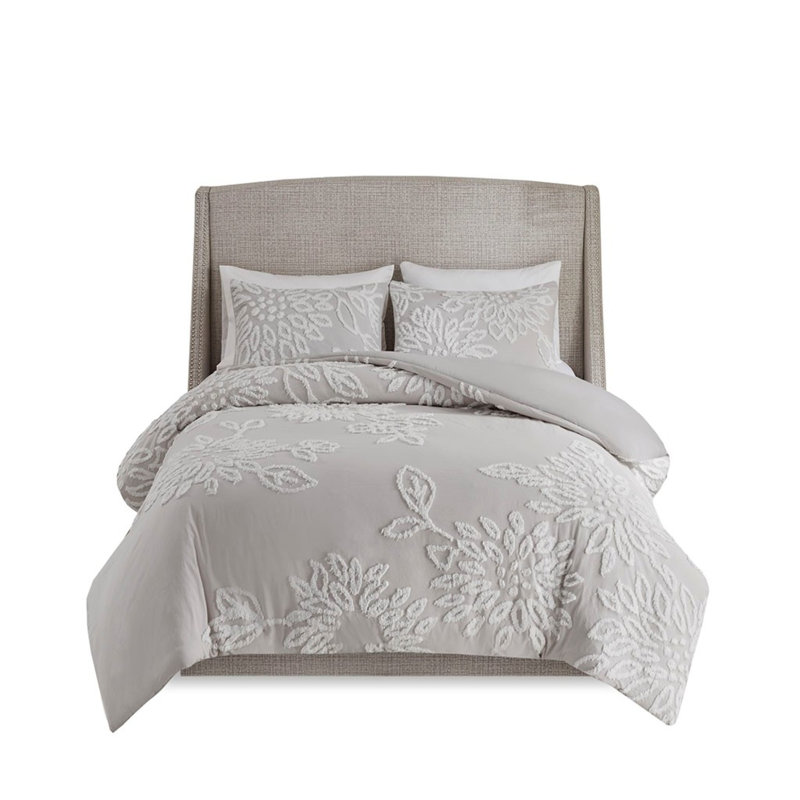 Ensemble de literie élégant en chenille de coton de style campagnard