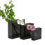 Ensemble de 3 vases carrés Smokewindows