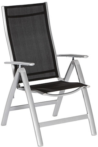 Gia Patio Dining Armchair, Black
