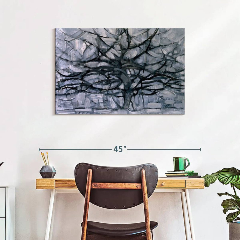 Arbre gris, H 24 po x l 36 po