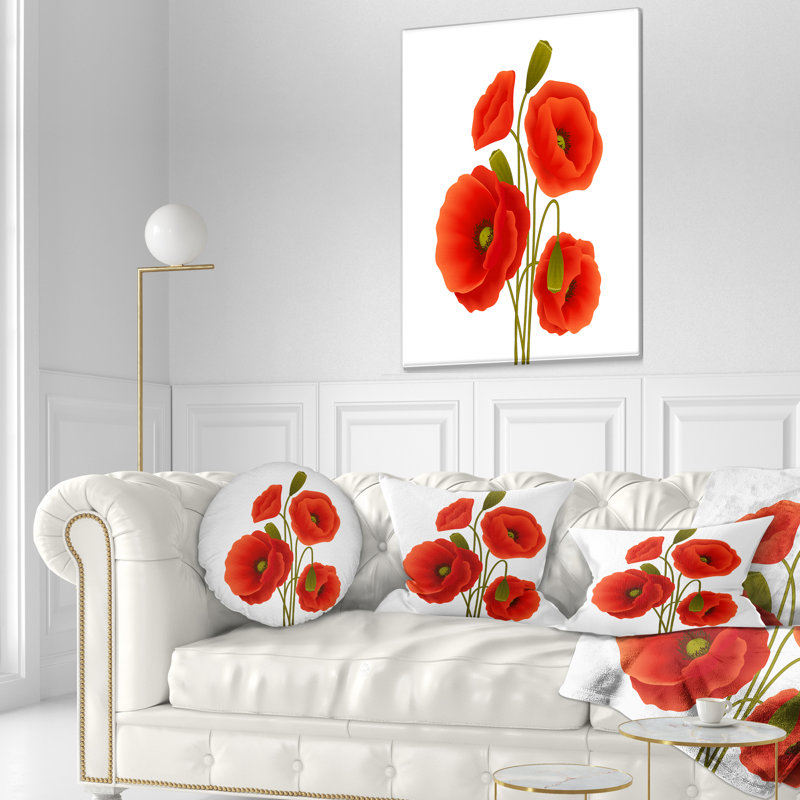 Vue à refermer florale de coussin lombaire