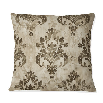Damask  Glam Patten I - Glam Throw Pillow