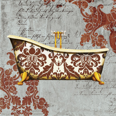 Damask Spice Bath - Wrapped Canvas Painting
