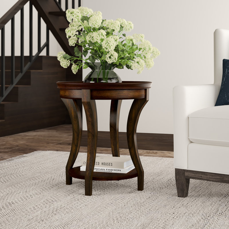 Tray Top End Table with Storage, Graphite