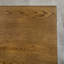 Anco Oak Solid Wood Top Metal Base Dining Table-1890349991-1890350011