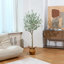 Eucalyptus artificiel Adcock en pot, plante artificielle, faux arbre pour la décoration intérieure-809388535-809450247