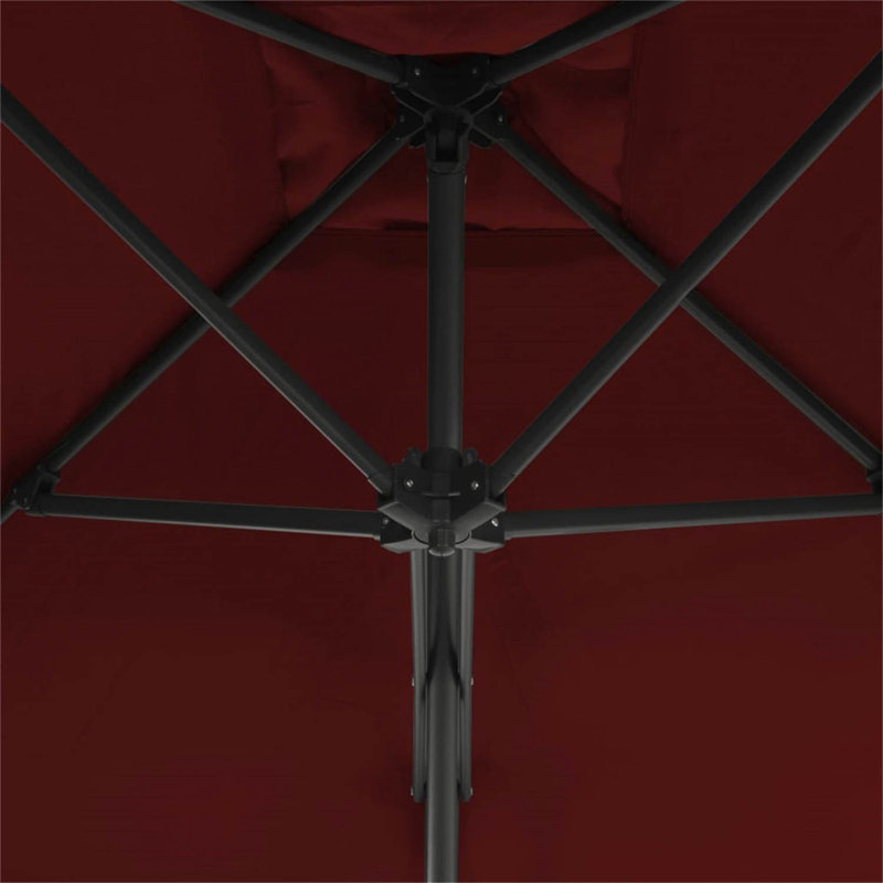 Montserrat 250cm Market Parasol, Red