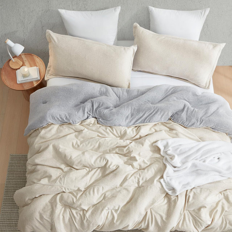 Ensemble d'édredon en polyester, Édredon pour grand lit + 2 taies décoratives sta