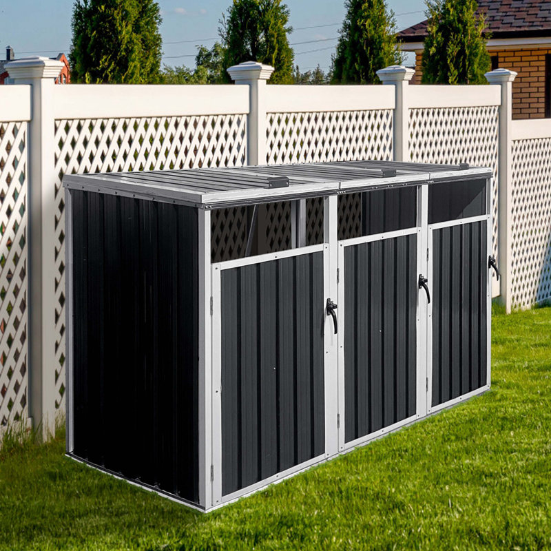 La poubelle peut contenir 3 poubelles