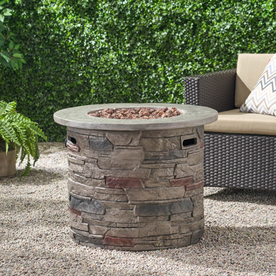 Playa 24" H x 32" W Propane Outdoor Fire Pit Table