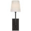 Thomas O'Brien Hulton 17" Cordless Single Sconce with Glass Shade-332735051