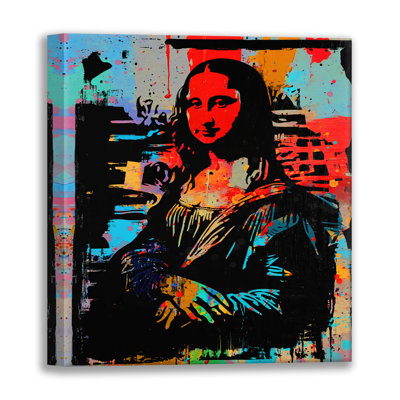Mona, estampe numérique sur toile tendue avec châssis
