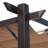 Outsunny Pergola with Retractable Shade Canopy, Aluminum-98228986-98228984