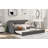 Upholstered Daybed with Trundle, Wood Slat Support,Upholstered Frame Sofa Bed-1341186808