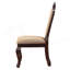 Ensemble de 2 chaises d'appoint en tissu et finition espresso Chateau De Ville