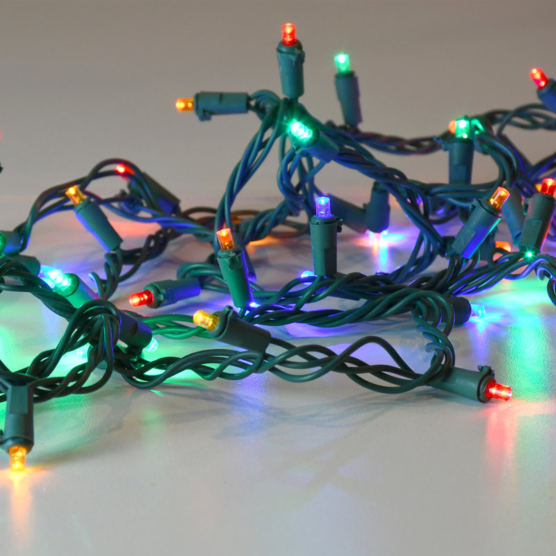 Guirlande électrique à DEL avec 70 ampoules, Multi-couleur