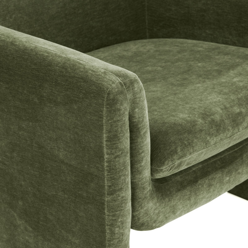 Fauteuil lounge d'appoint en tissu Ennis, Sagano Green