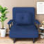 Lits convertibles peu encombrants avec structure en acier, design bleu moderne pour la maison et le bureau