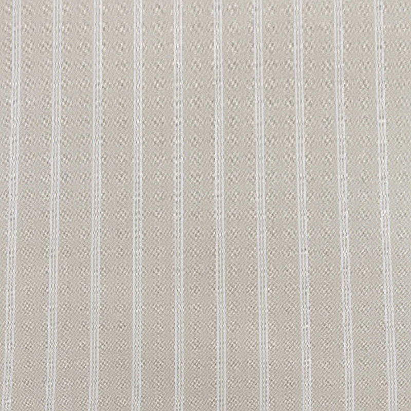 Tommy Hilfiger Printed Percale Cotton Sheet Set, King Sheet Set with 2 Pillowcases, Beige Striped