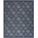 Adianey Red Barrel Studio Easy Care Trellis Navy Blue Indoor/Outdoor Area Rug