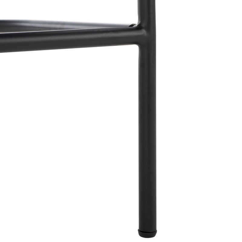 Tabouret de comptoir 26,5 po Liana, Noir / blanc