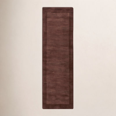 Dolma Chocolate Hand-Woven Wool Rug