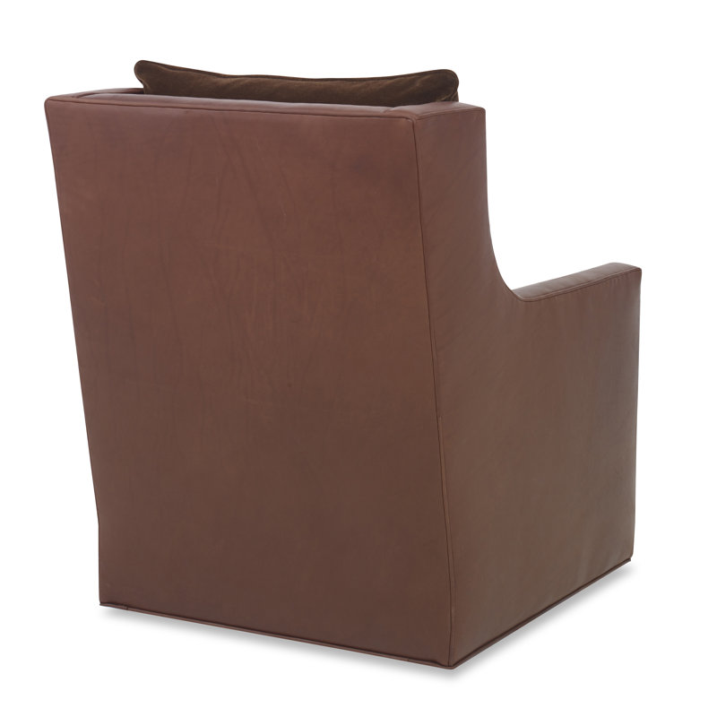 Callum Swivel Armchair, Margaret Lipstick Polyester Blend