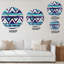 Horloge murale moderne en zigzag-1220010784