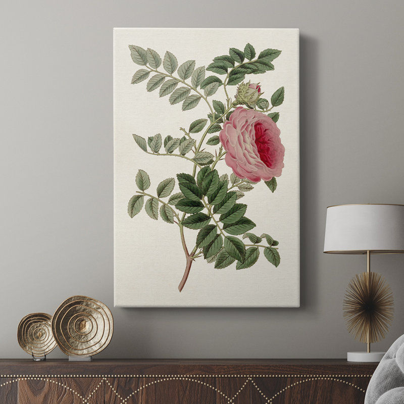 Mélange de fleurs roses I - galerie Cavas sur mesure, H 48 po x l 32 po
