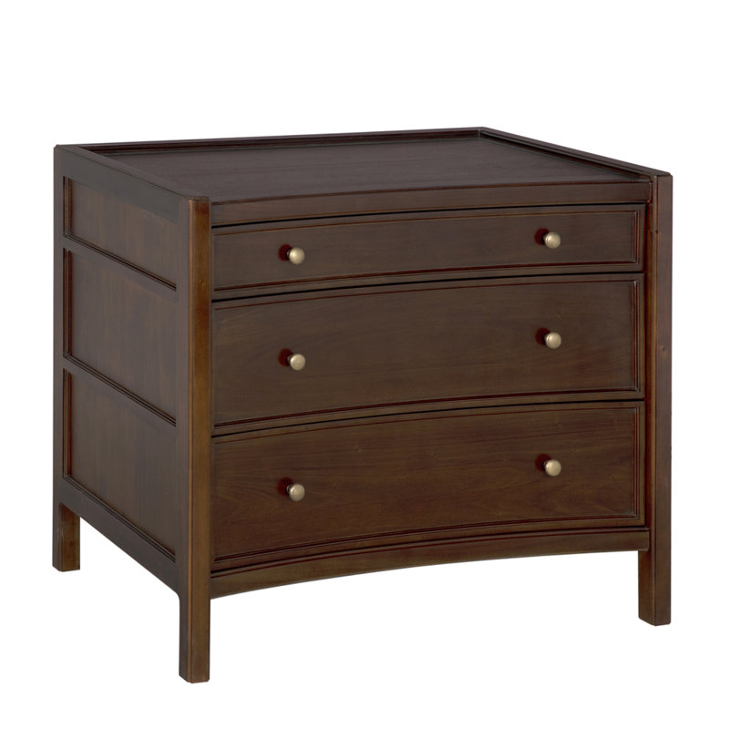 Hampton 3 - Drawer Solid Wood Nightstand