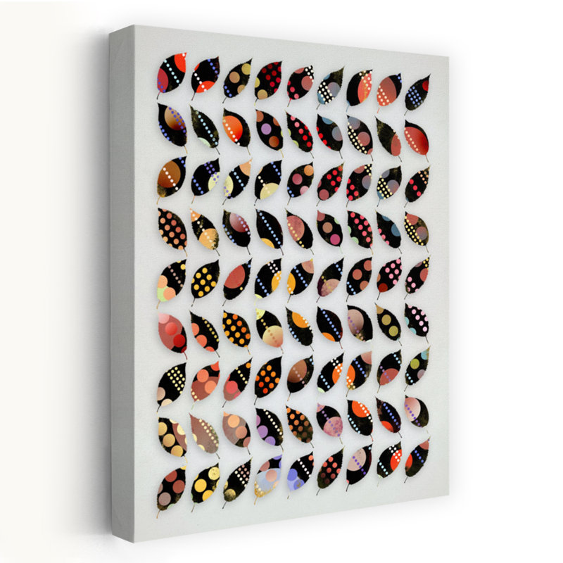 Art contemporain contemporain à motif géométrique audacieux, H 36 po x l 24 po