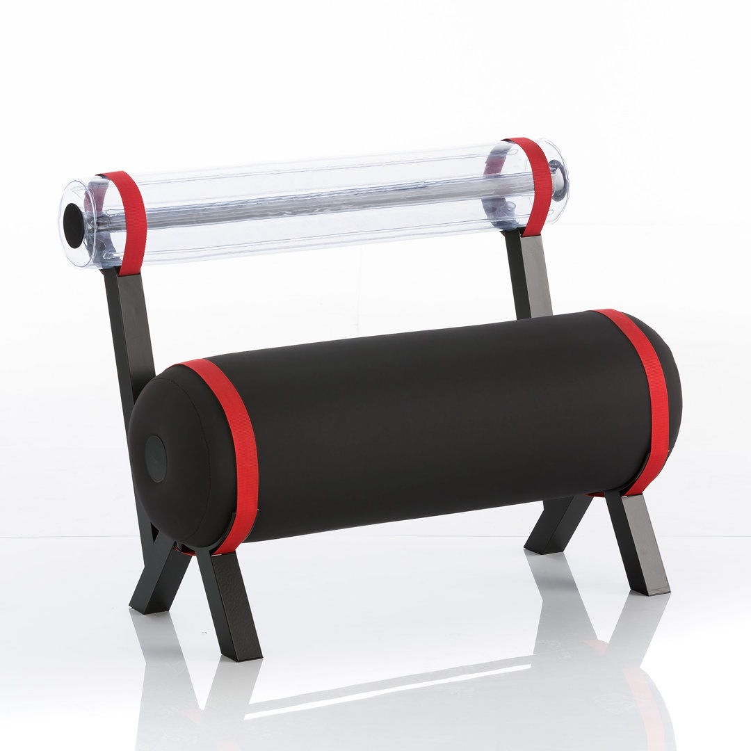 L100 Aluminium And Opaque Black PVC Bench