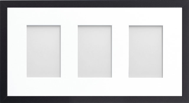 Albarran Matte Picture Frame with Mat, White, 4cm x 6cm