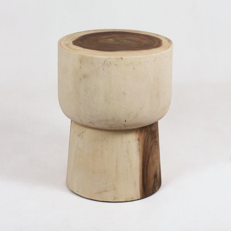 Havaya Natural Solid Wood Side Table