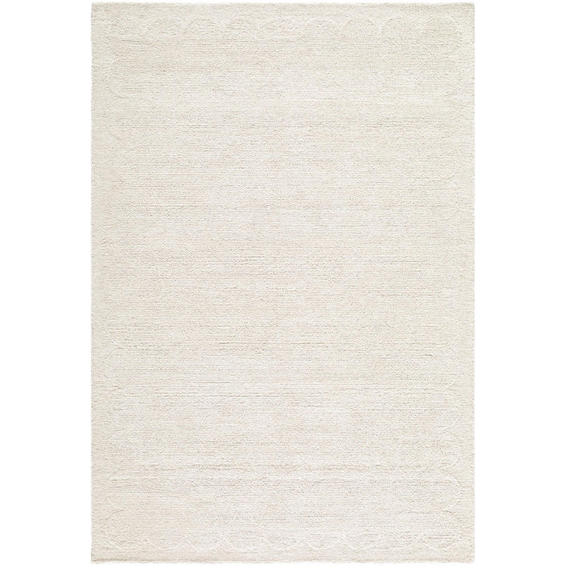 Tapis fait à la main Long Island, Ivoire/crème, Rectangle 6 pi x 9 pi