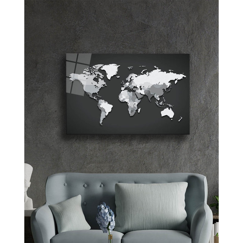 Élégante peinture décorative en verre trempé 18,1 po x 28,3 po | 100% verre trempé, épaisseur: 0,16 pouce | Superbe œuvre d'art pour la décoration intérieure, le salon et les espaces de bureau, durable et facile à nettoyer