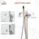 2 Handle Floor Roman Tub Faucet with Diverter