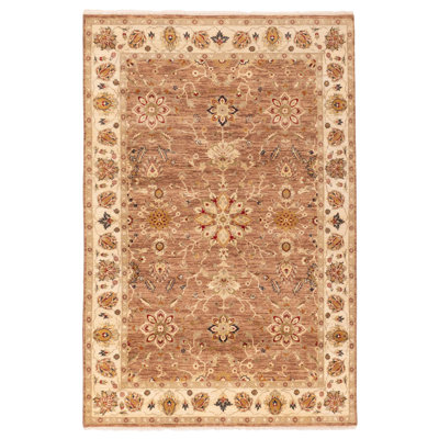 Jamshidpour Brown Rug 5'6" x 8'1"