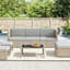 170cm Wide Straight Metal Patio Sectional Set