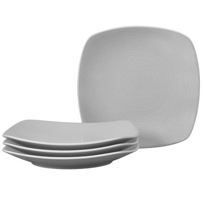 Noritake Colorscapes Swirl Square Dinner Plates, 10-3/4"