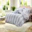 Ensemble de literie bleu simple / simple TG, édredon en microfibre, chambre à coucher moderne