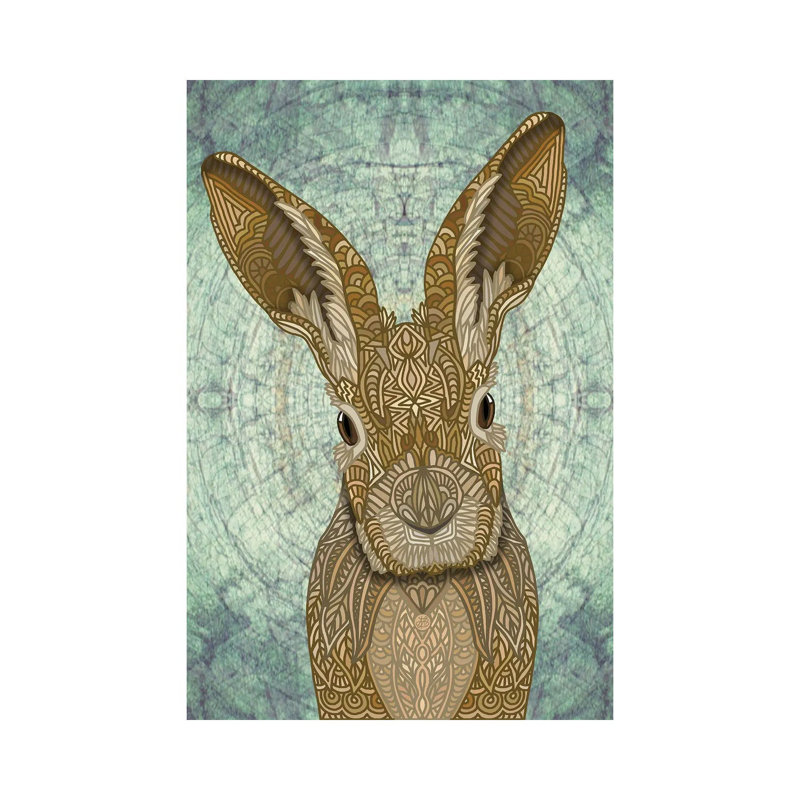 Ornate Bunny by Angelika Parker - Wrapped Canvas Gallery-Wrapped Canvas Giclée, 101.60cm H x 66.04cm W