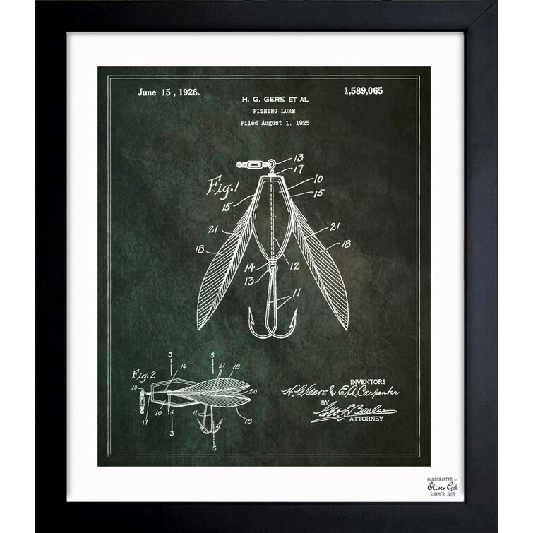 House of Hampton® Fishing Rod 1884 Framed On Paper Print