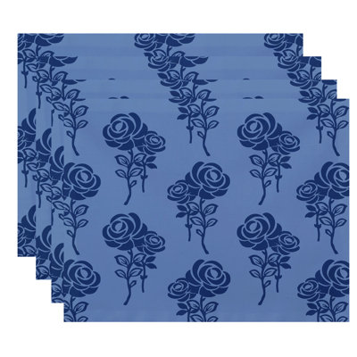 Slezak Polyester Floral Rectangle Placemat