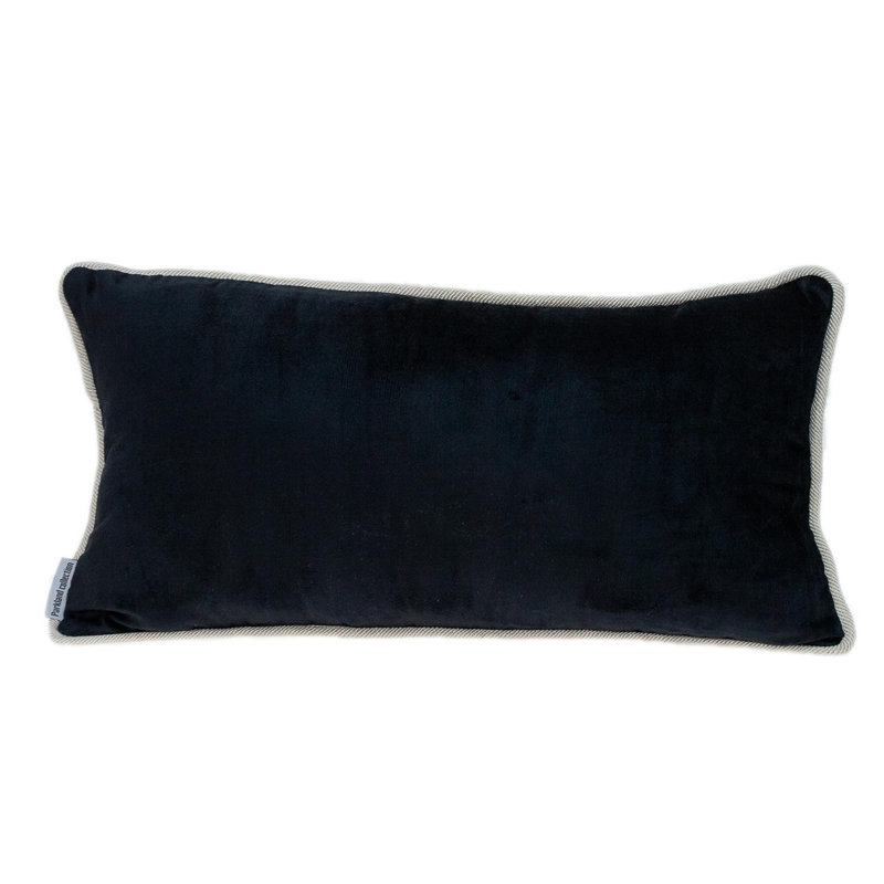 Insert de coussin réversible, Noir, Rectangle